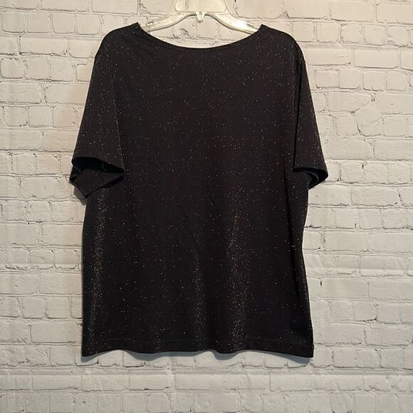 Kathie Lee Women’s Bling Sparkly Top Size 22W/24W - Picture 2 of 2